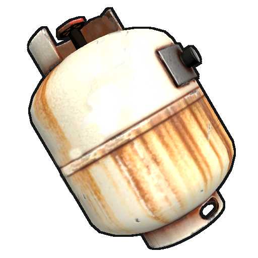 Leerer Propangas Tank